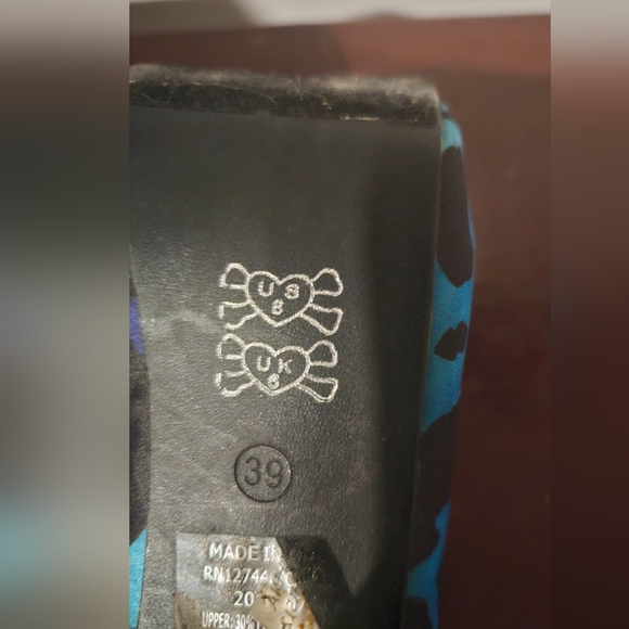 Vintage never worn Iron Fist size 39 women's multi-print mix media platform heel - Picture 3 of 10